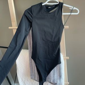 Zara black cut out body suit
